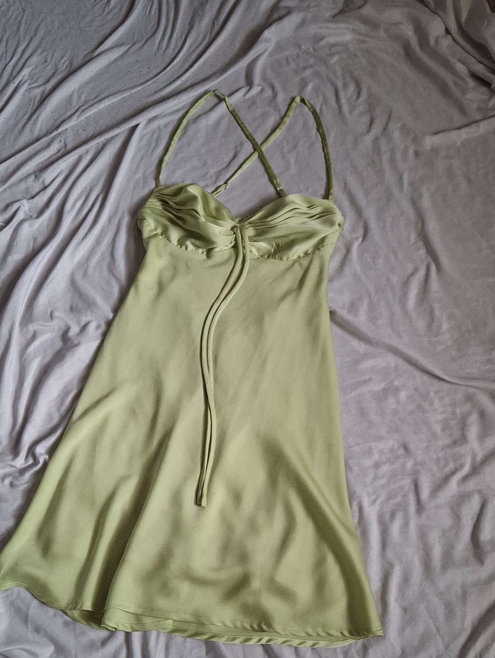 Princess Polly Lemon Green Slip Dress
